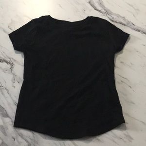 Girls black tee shirt size 4-5